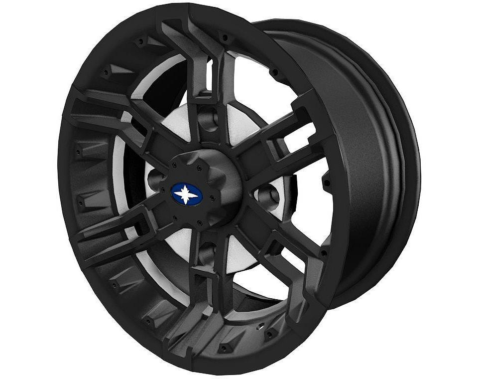 Polaris New OEM Wheel-14X8,-9,Buckle,Cst,Flblk, 1522545-458