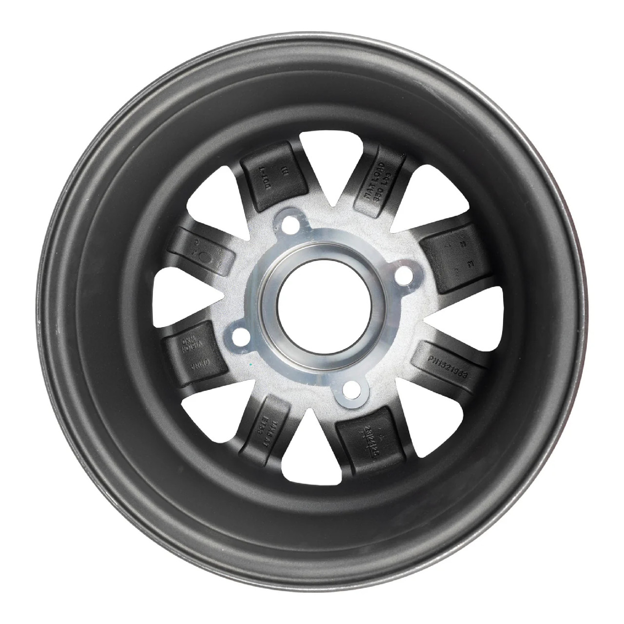 POLARIS OEM Rim-Front,14X6,Cast,53,Flshblk, 1521963-655