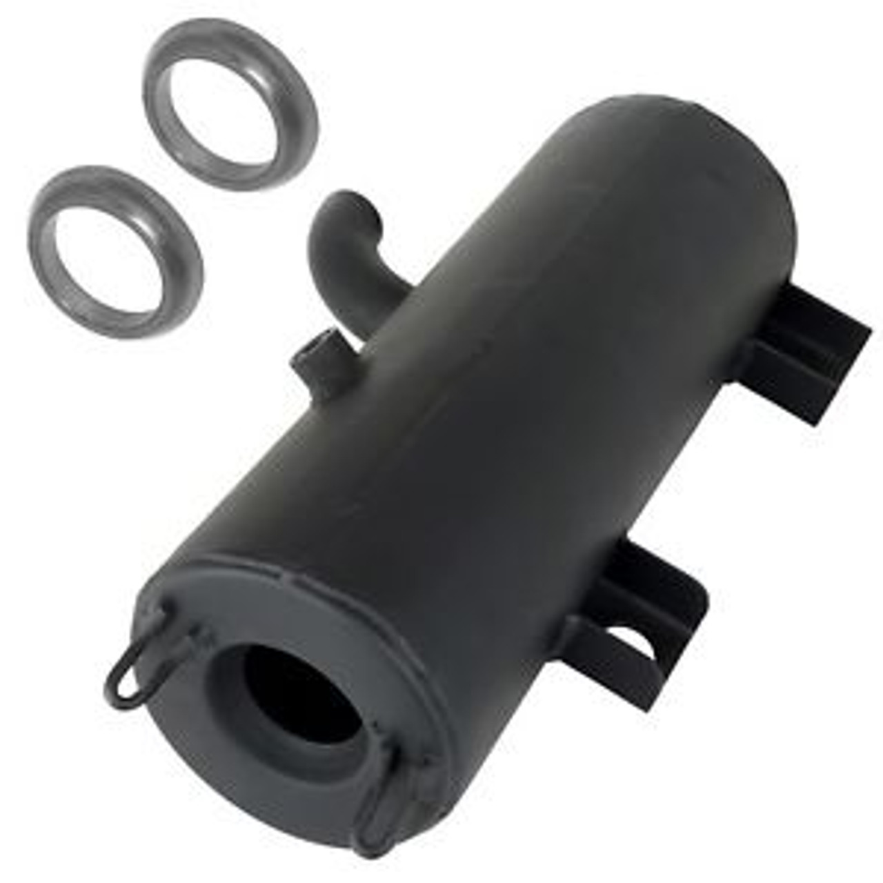 POLARIS New OEM Black Exhaust Muffler Silencer, 1261270-489