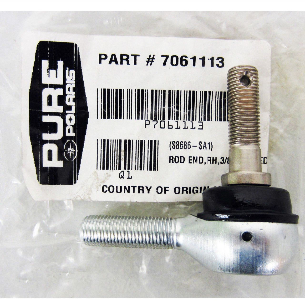 Polaris New OEM ATV Lower Steering Rod End RH 3/8 Predator, 500, Phoenix, 200