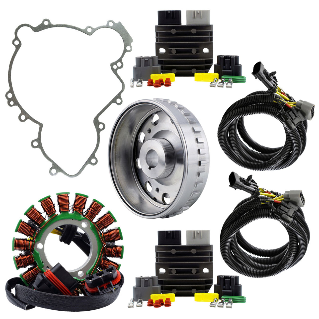 RMSTATOR New Aftermarket Polaris SPLYT Supercharged Technology Stator + Voltage Regulator + High Output Flywheel, RMS900-106949