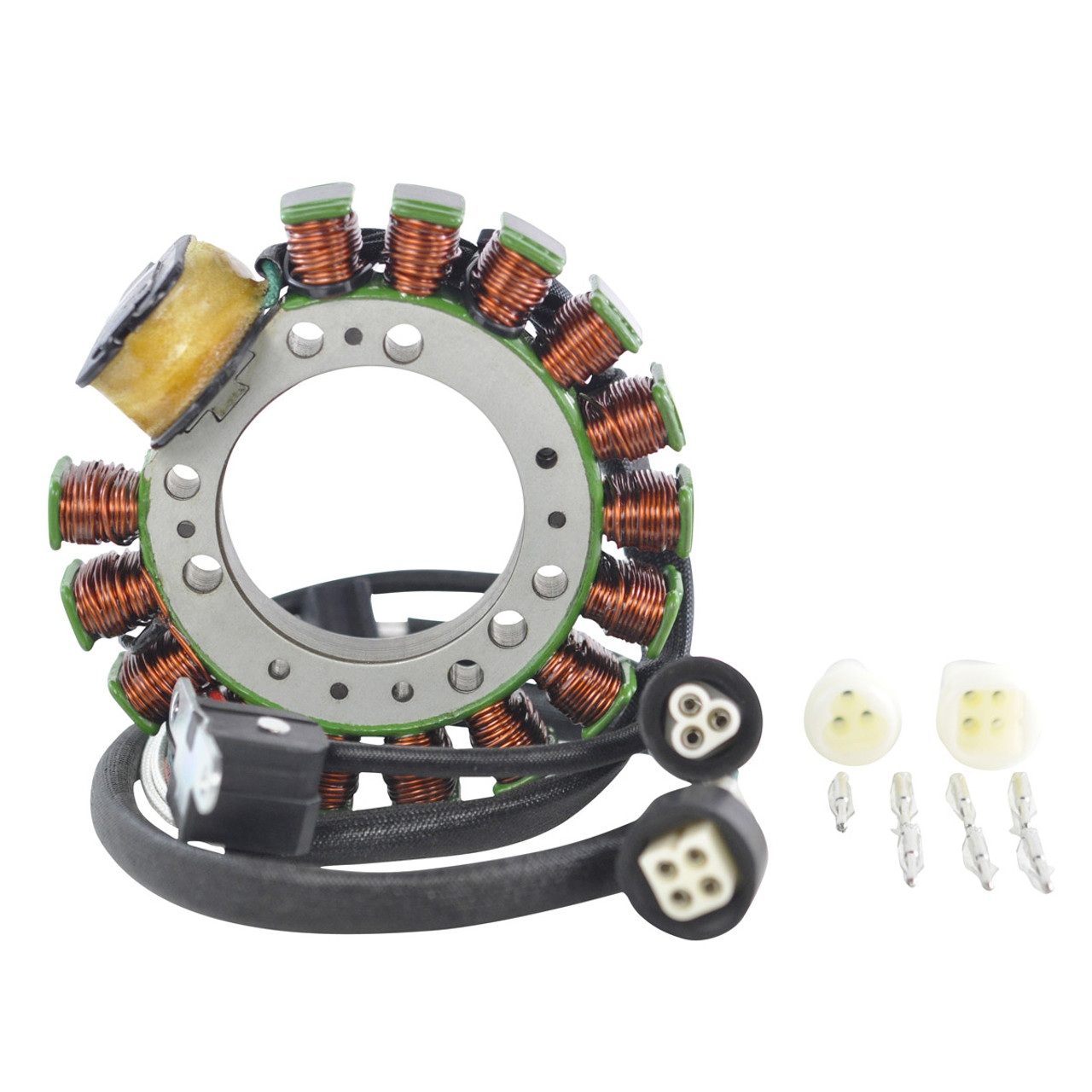 RMSTATOR New Aftermarket Yamaha Kit Stator + External Ignition Coil + Crankcase Cover Gasket, RM22863