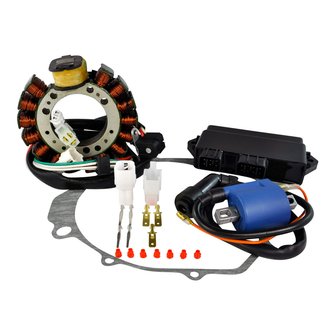 RMSTATOR New Aftermarket Yamaha Stator + CDI Box + Ignition Coil + Gasket, RM22811