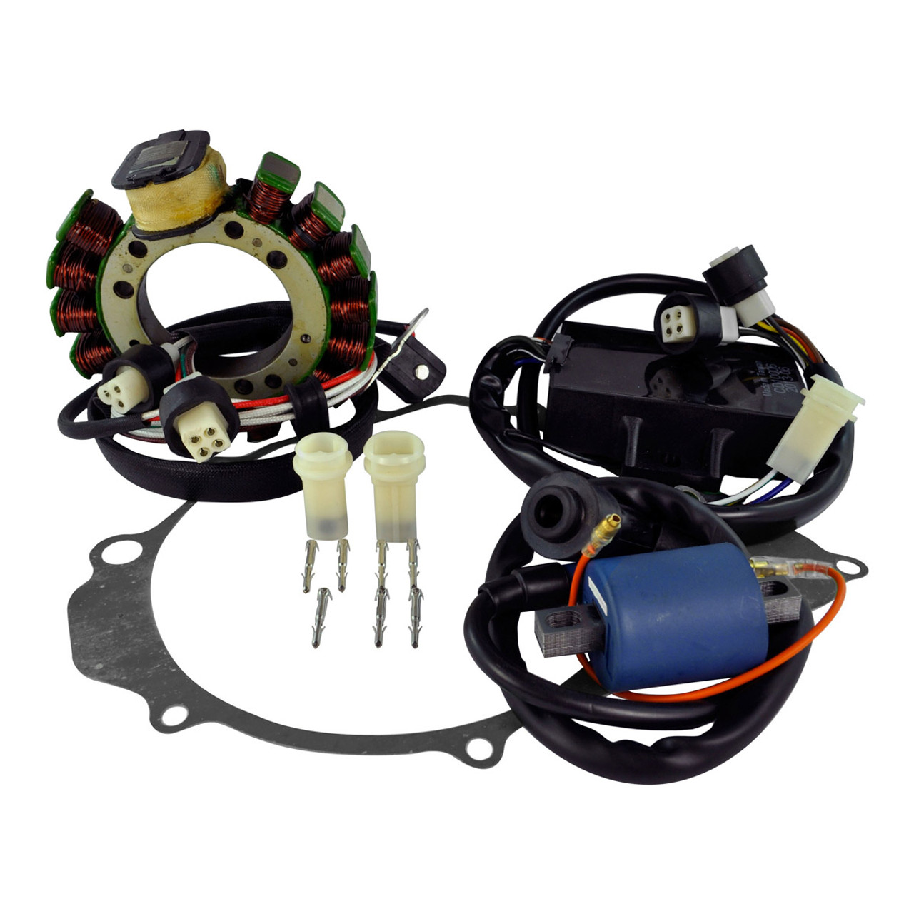 RMSTATOR New Aftermarket Yamaha Stator + CDI Box + Ignition Coil + Gasket, RM22813