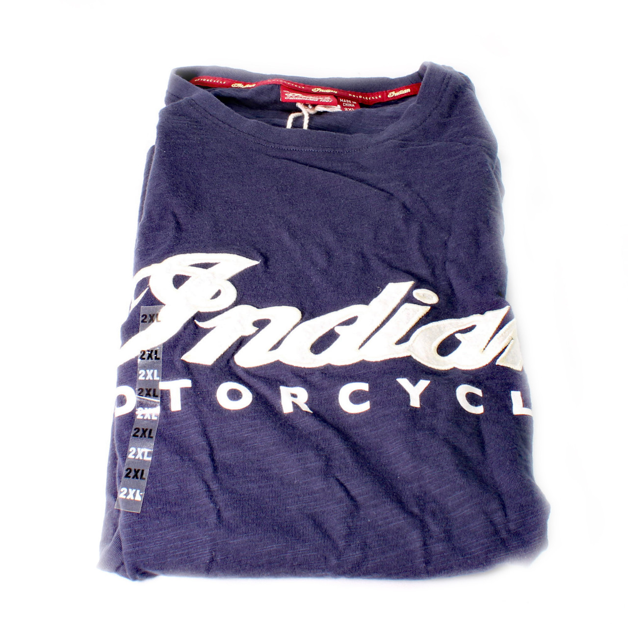 Indian Motorcycle New OEM Wrecking Crew Tee Men's 2XL Blue 286886012