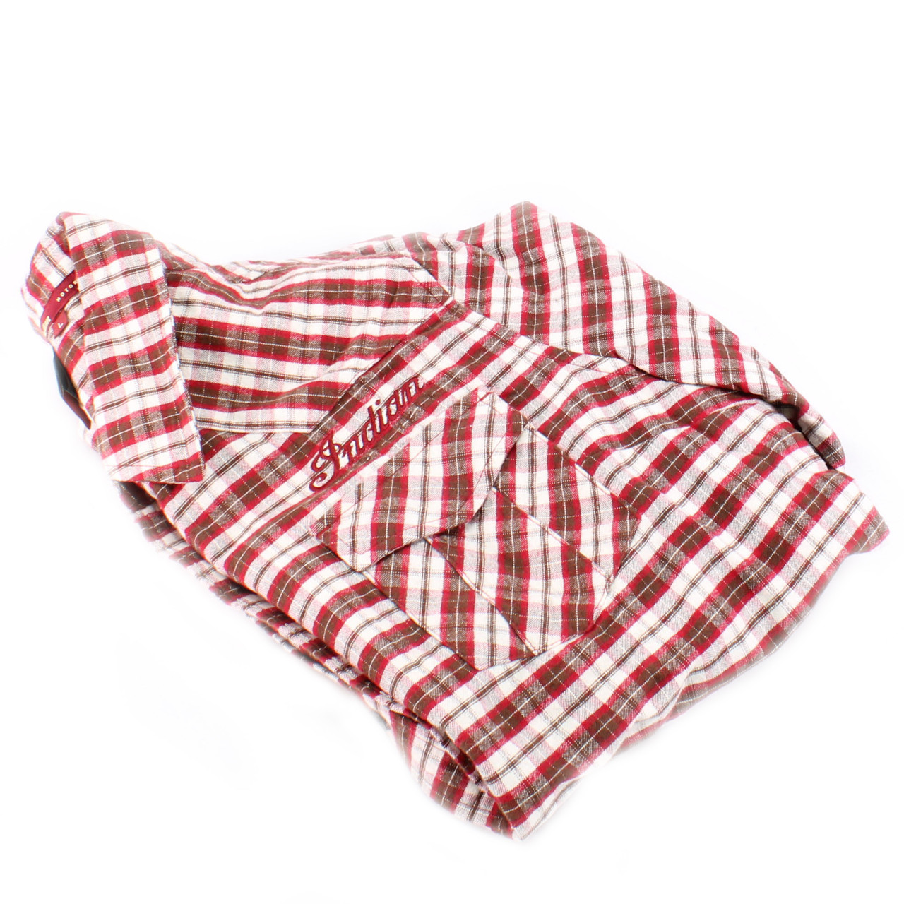 Indian Motorcycle New OEM Women's Red Plaid Long Sleeve Shirt Large 286366906
