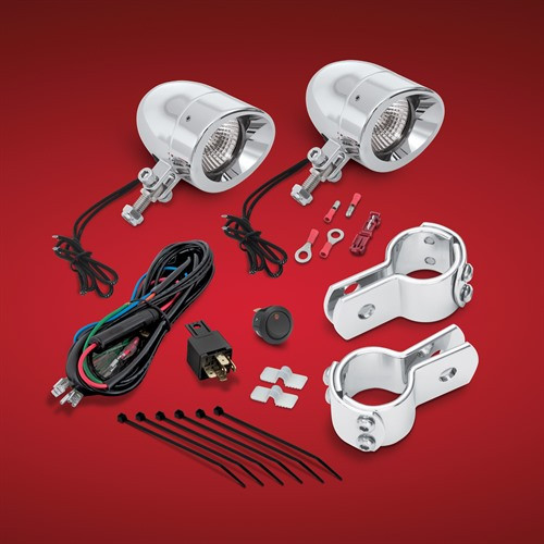 Show Chrome Accessories 1 1/4" Hwy Bar Mini Halogen, 55-365