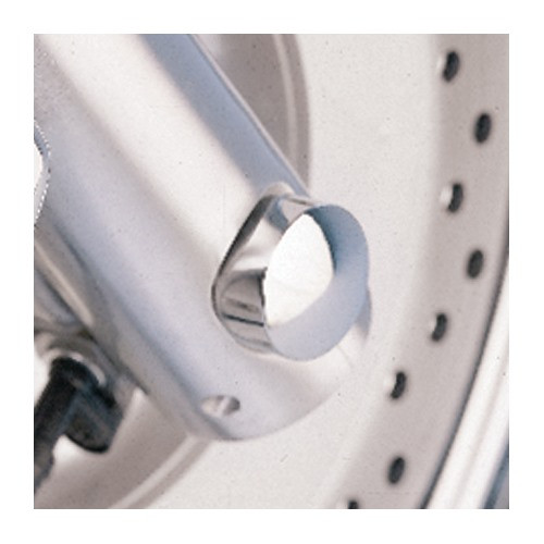 Show Chrome Accessories Billet Front Axle Cap, 63-117