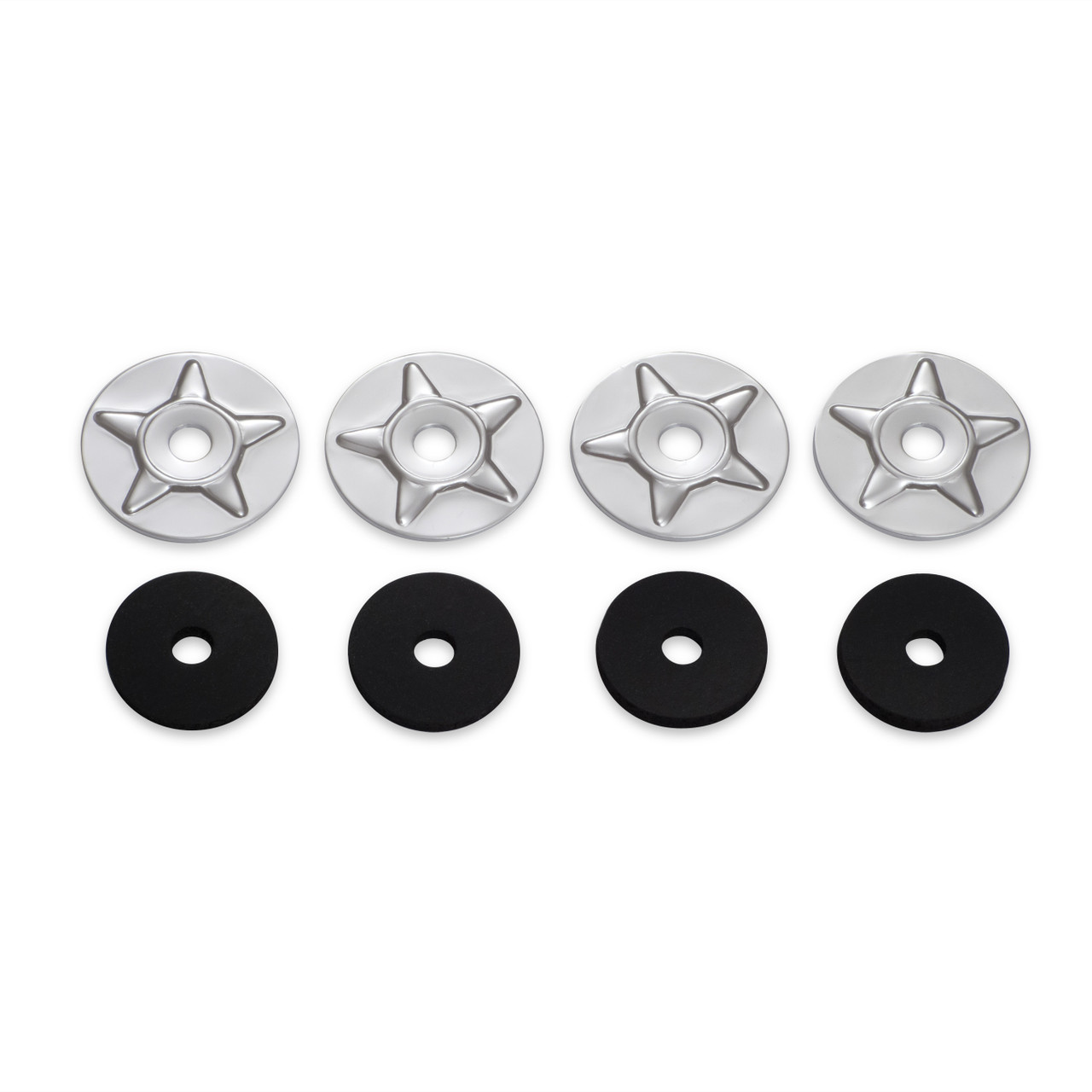 Show Chrome Accessories New Starwasher  With Rubber, 4-231R-4