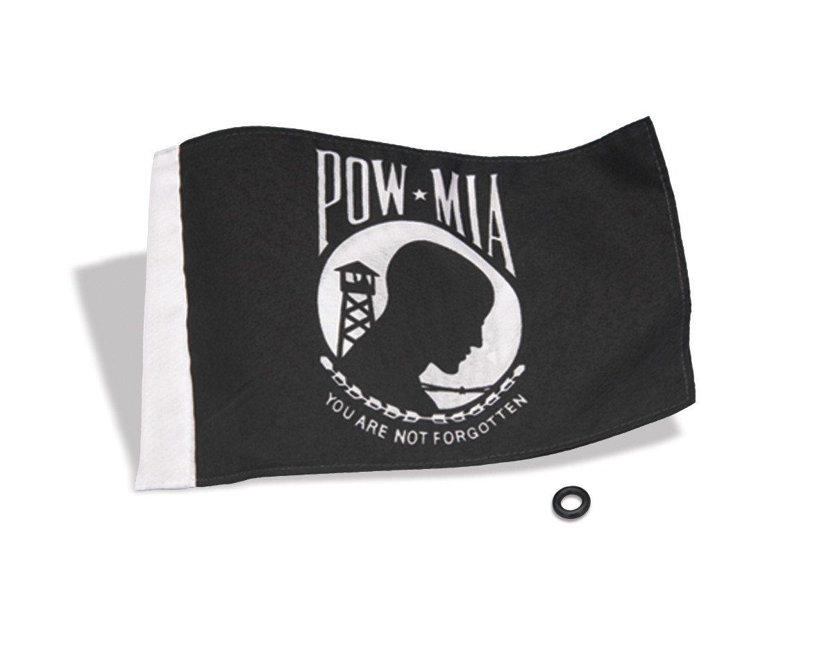 Show Chrome Accessories 5 1/2" X 8" Pow / Mia Flag, 4-240POW