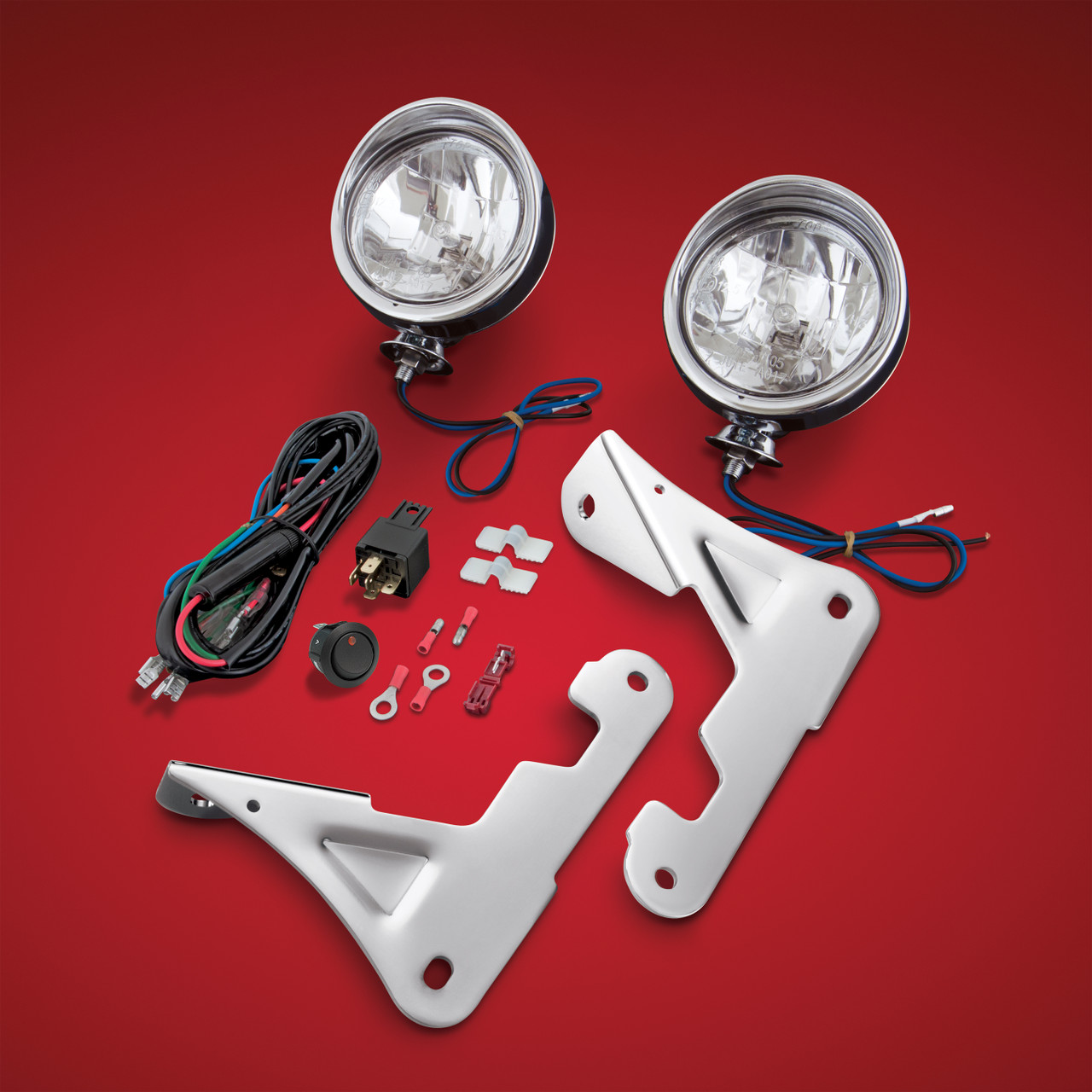 Show Chrome Accessories 3 1/2" Halogen Light Kit, 91-312