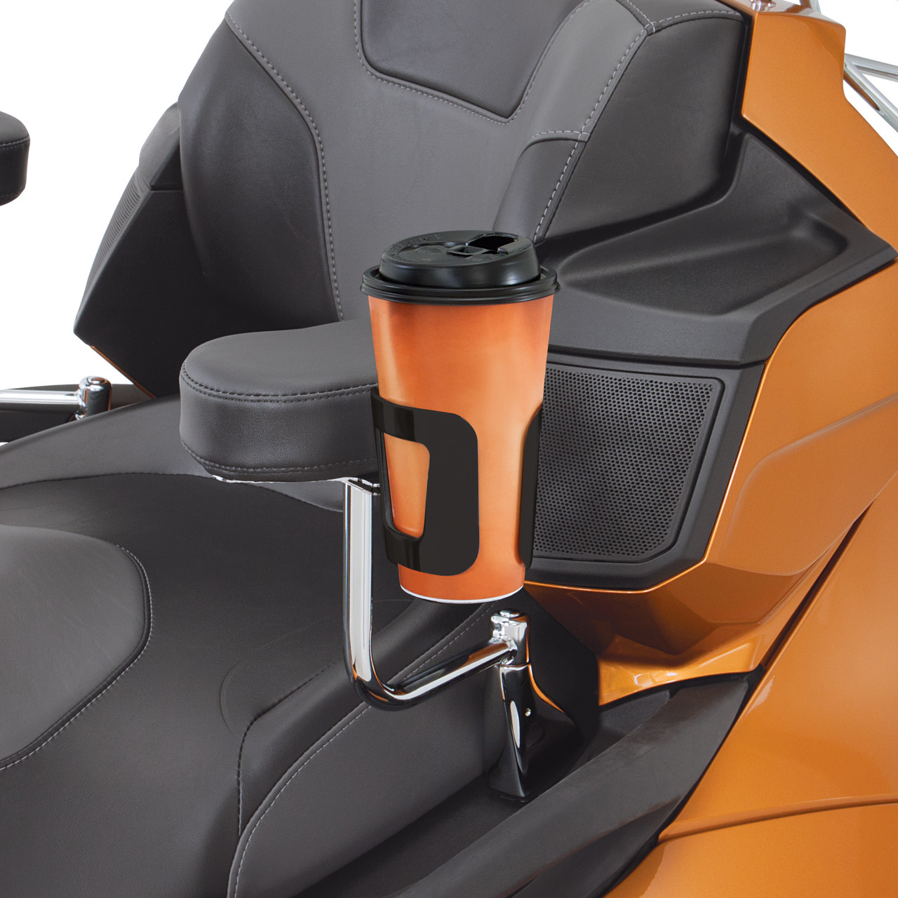 Show Chrome Accessories Armrest Beverage Holder, 52-836