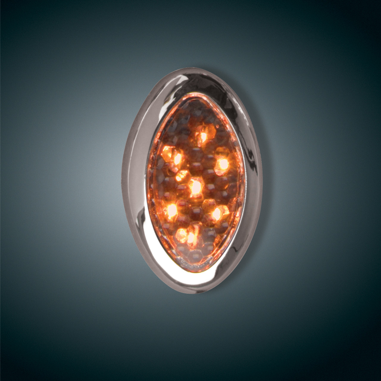 Show Chrome Accessories New 7 Led Accent Light Amber, 16-120A