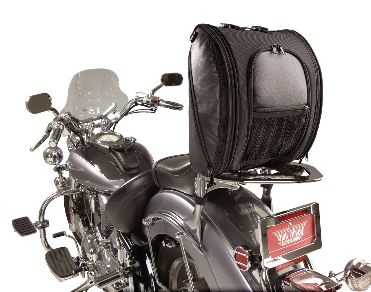 Show Chrome Accessories Deluxe Solo Rack Bag, H50-107BK