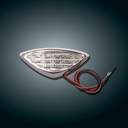 Show Chrome Accessories Led Front Medallion - Clear, 52-751