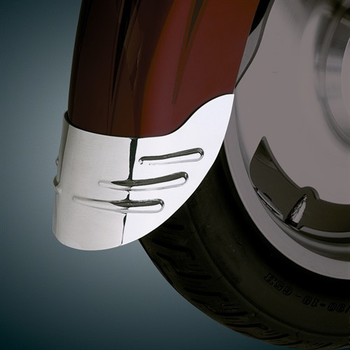 Show Chrome Accessories Teardrop Front Fender Ext, 53-726