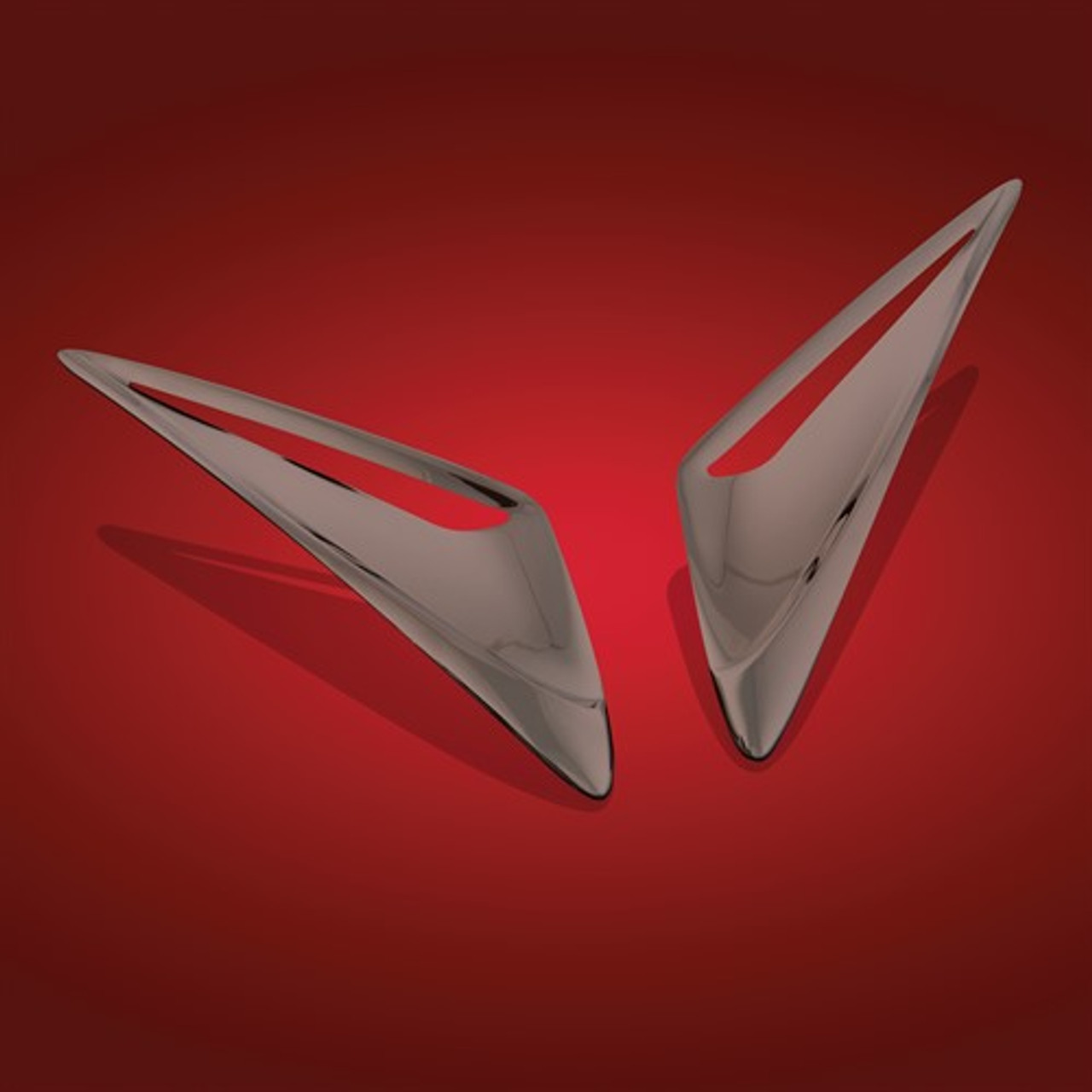 Show Chrome Accessories Windshield Garnish Vents, 52-796 Show Chrome Accessories Windshield Garnish Vents, 52-796
