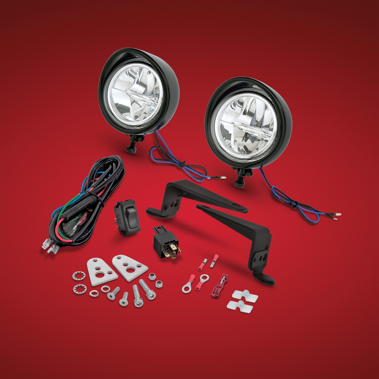 Show Chrome Accessories 3 1/2" Black Led Kit Victory, 30-110LBK