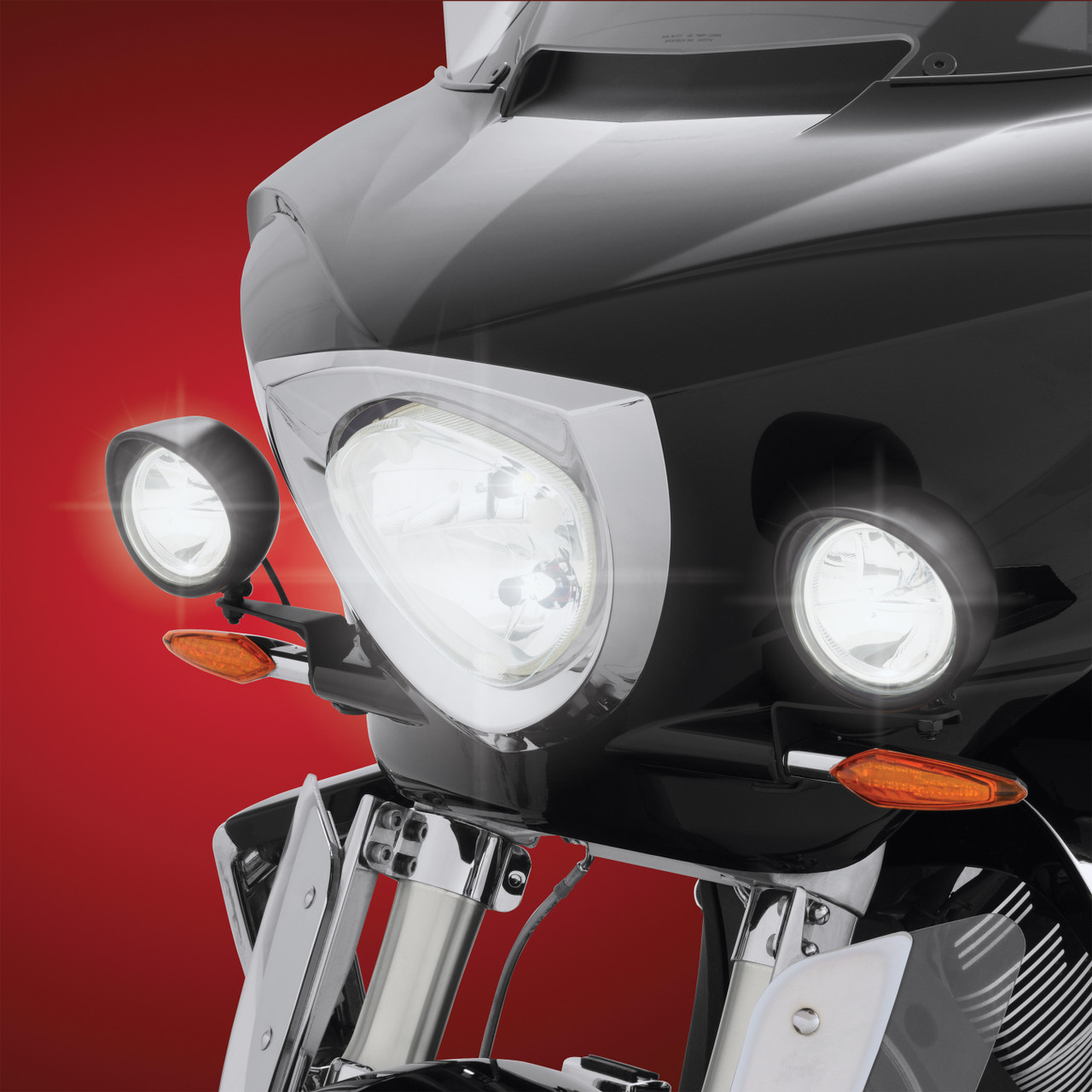 Show Chrome Accessories 3 1/2" Black Led Kit Victory, 30-110LBK
