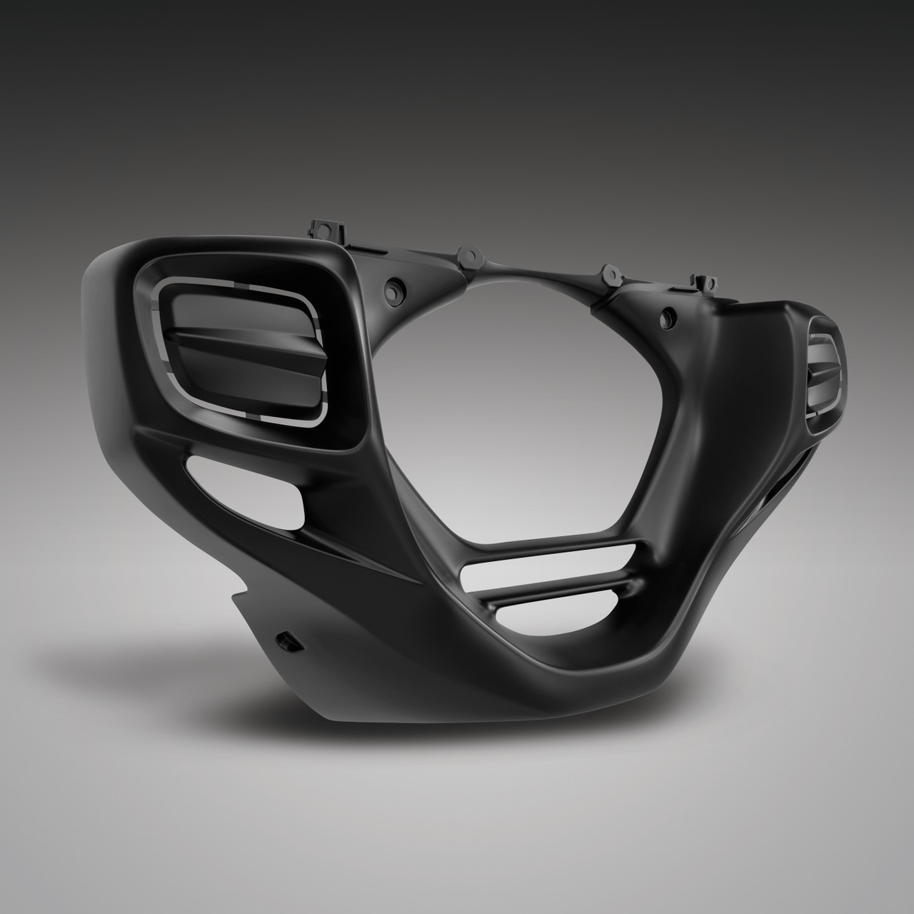Show Chrome Accessories Black Lower Cowl Rectangular, 52-908BK