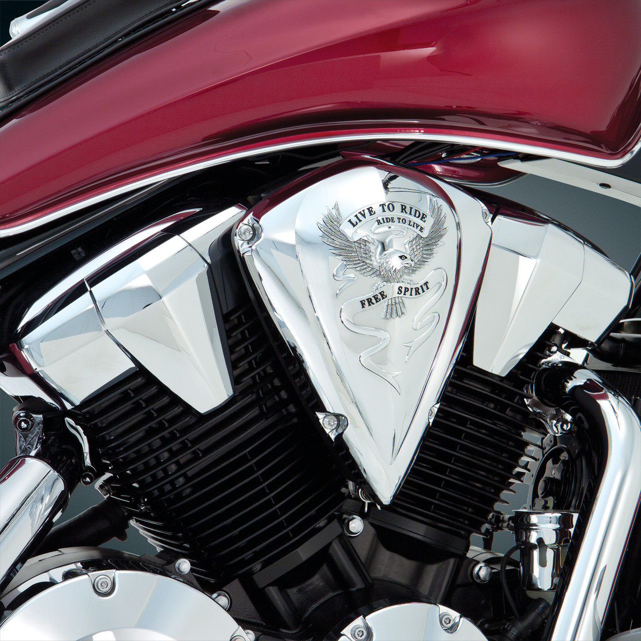 Show Chrome Accessories New Air Cleaner F.S. Vt1300, 55-354