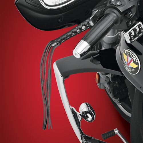 Show Chrome Accessories Leather Lever Laces, 17-110