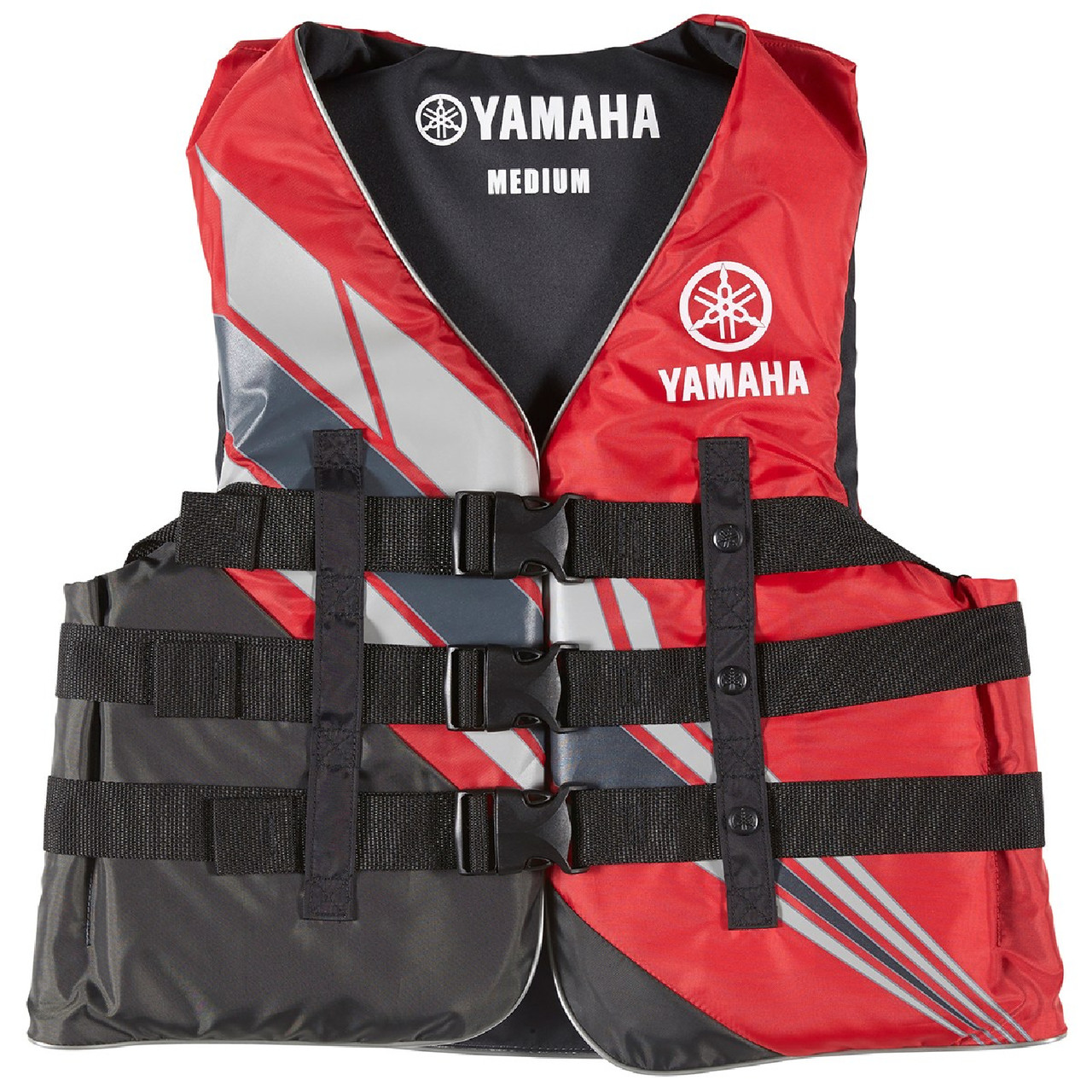 Yamaha New OEM Men's 18V3B Value Nylon 3-Buckle PFD, MAR-18V3B-RD-XL