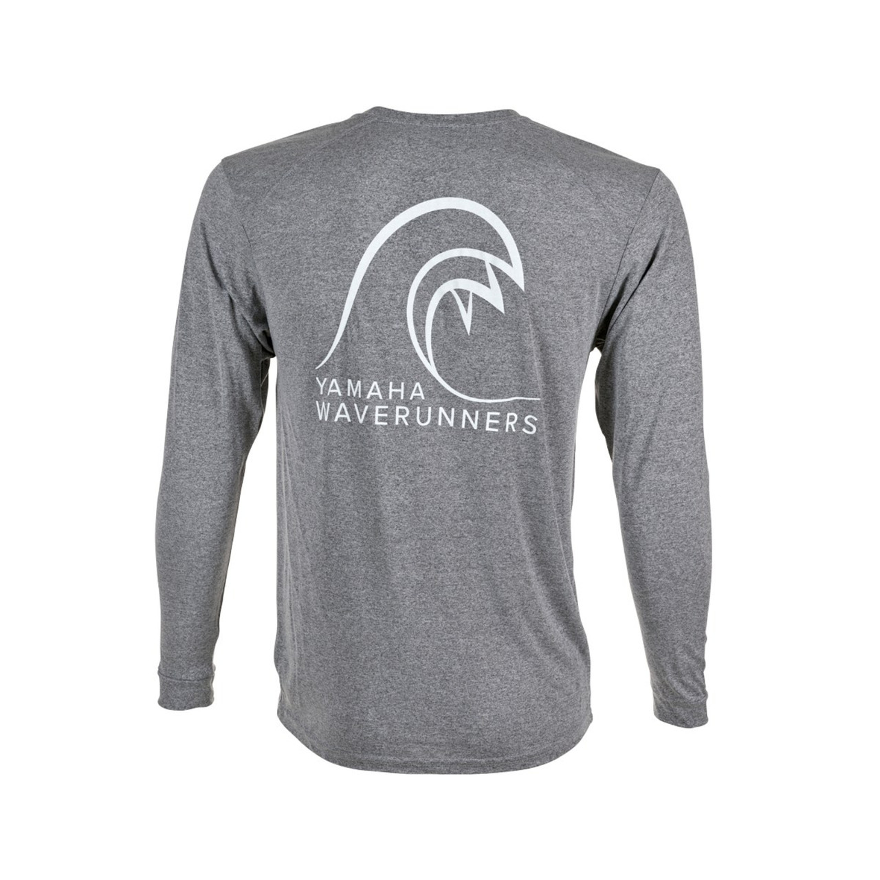 Yamaha WaveRunners SPF 60 Long Sleeve T-Shirt Extra Large, WTC-20LDF-GY-XL