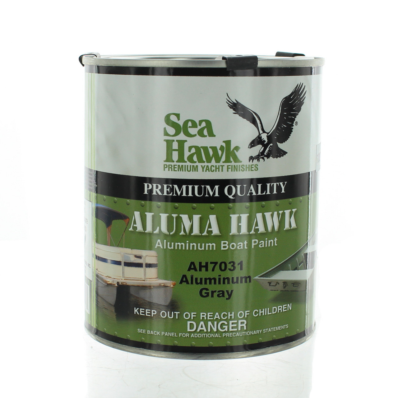 Sea-Hawk Premium Quality Aluma Hawk Aluminum Gray AH7031 Boat Paint, 95-AH7031QT