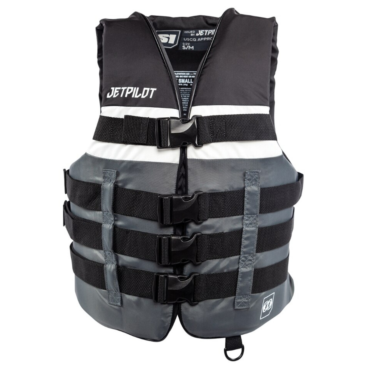 Yamaha New OEM JetPilot® S1 20215 Nylon 4-Buckle PFD, Lg/X-Lg, WJP-20215-BK-LX