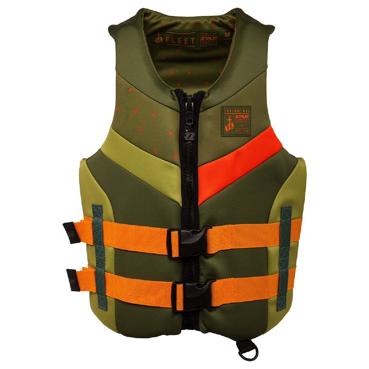 Yamaha New OEM Men's JetPilot® Fleet 19238 PFD, M/LG, WJP-19238-GN-ML