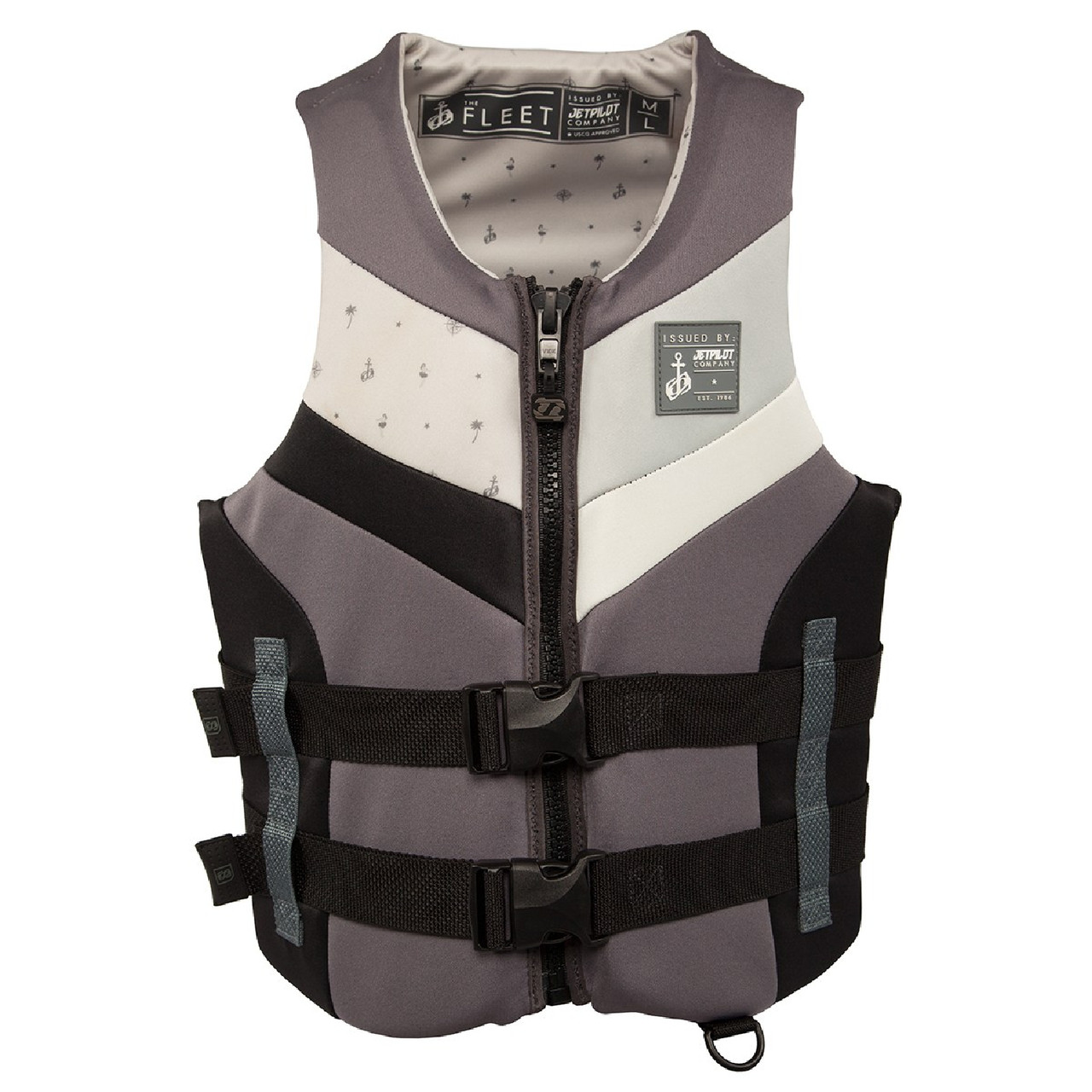 Yamaha New OEM Men's JetPilot® Fleet 19238 PFD, XL/2XL, WJP-19238-GY-L2