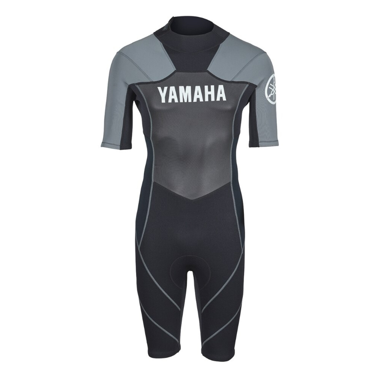 Yamaha New OEM Men's 19NTS Neoprene Shorty Wetsuit, Medium, MAR-19NST-BK-MD