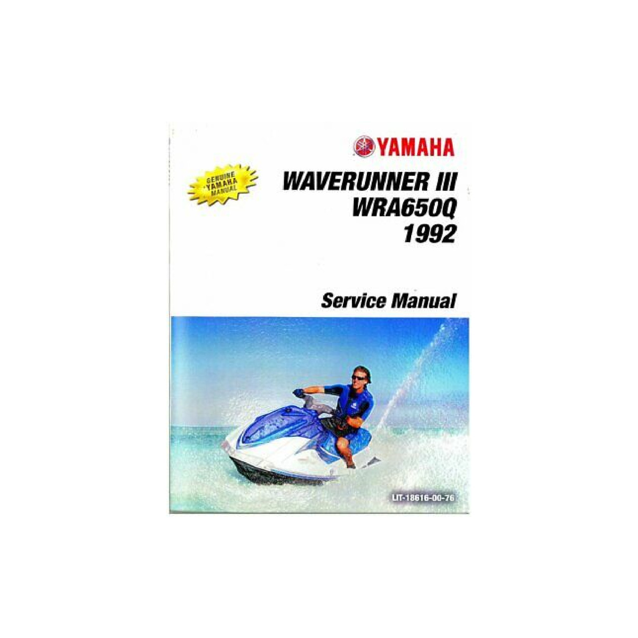 Yamaha New OEM Wra650q Svc.Manual, LIT-18616-00-76