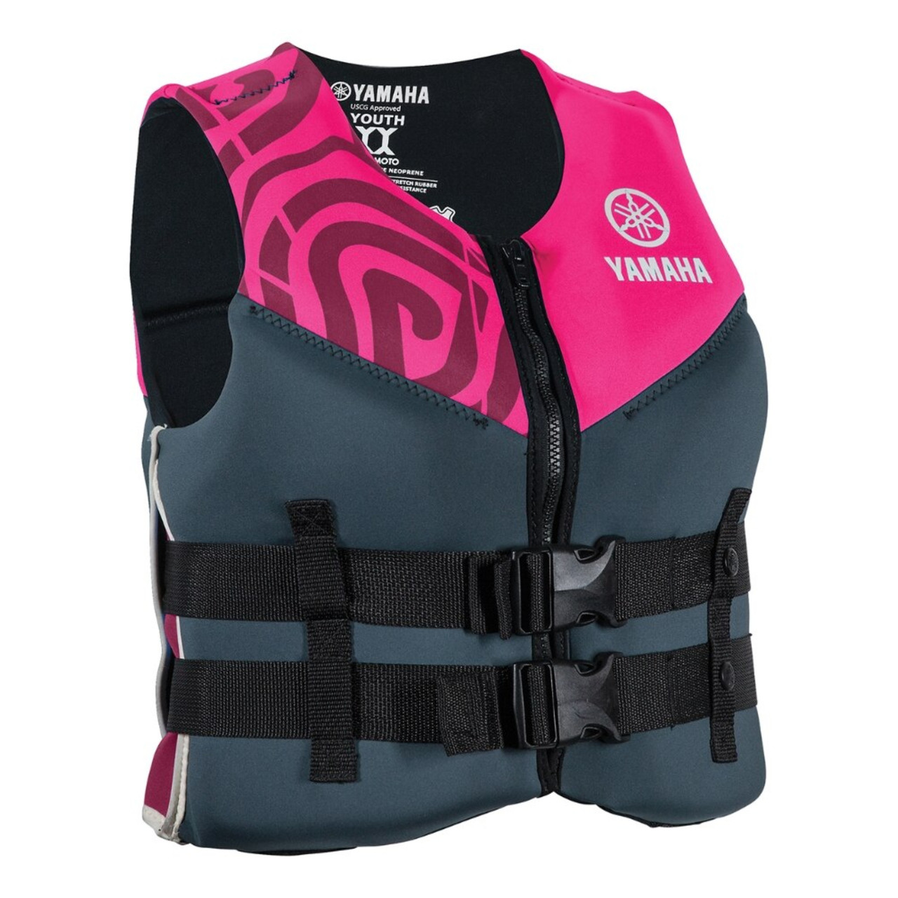 Yamaha New OEM Youth 15VNE Neoprene 1-Buckle PFD, One Size, MAY-15VNE-PK-YT