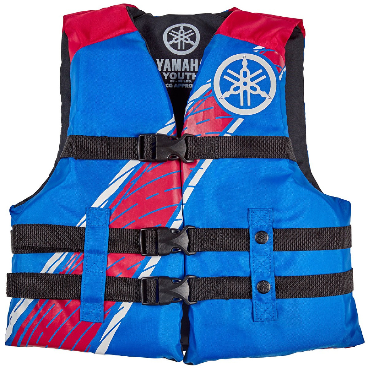 Yamaha New OEM Youth 16V3B Value Nylon PFD, MAY-16V3B-BL-YT