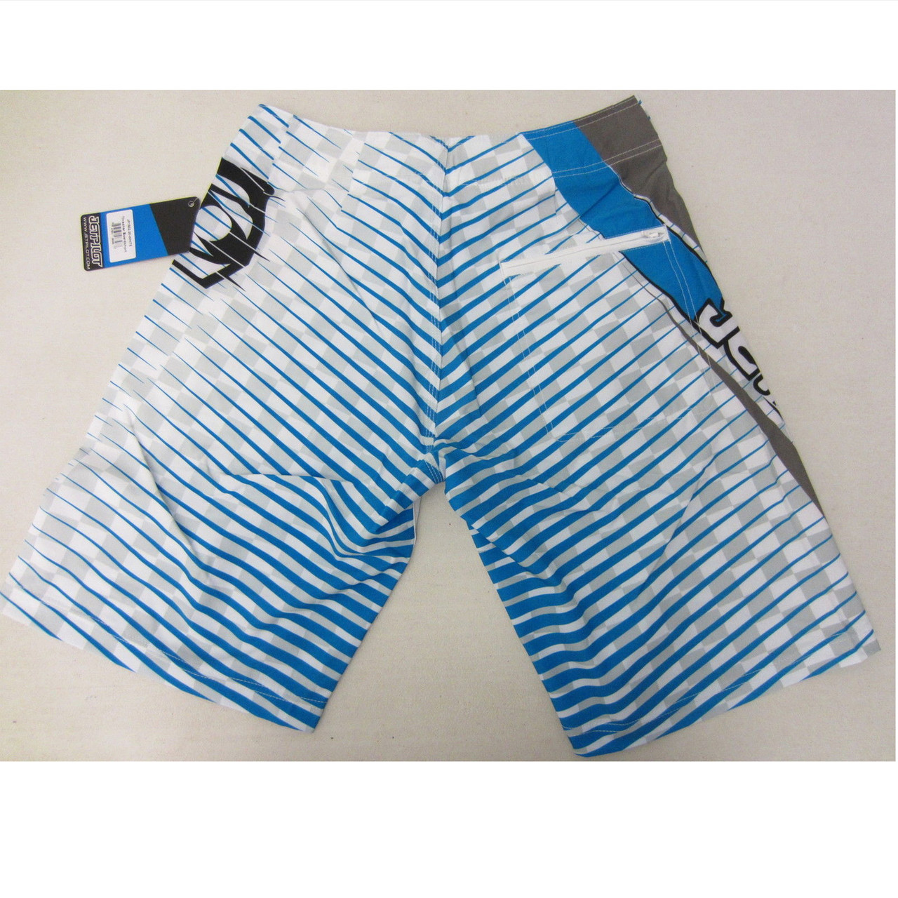 JetPilot New Mens Thrasher Boardshorts Swim Suit Trunks White/Blue Size 30