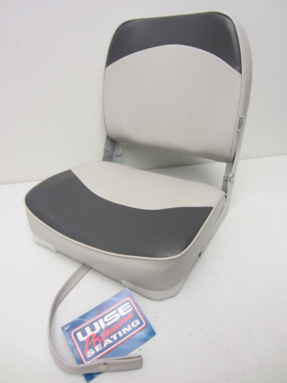 Wise New Fishing Boat Seat Chair Gray/Charcoal Composite Base