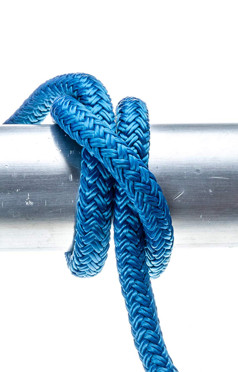Seachoice New Double Braid Nylon Dock Line, Blue 3/8in x 15ft, 50-39771