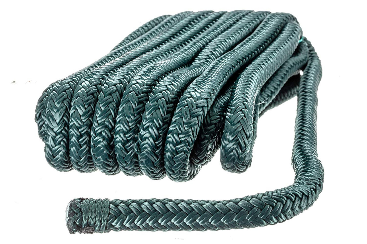 Seachoice, Durable Premium Double Braid Nylon Dock Line, 15 Foot, 50-39681