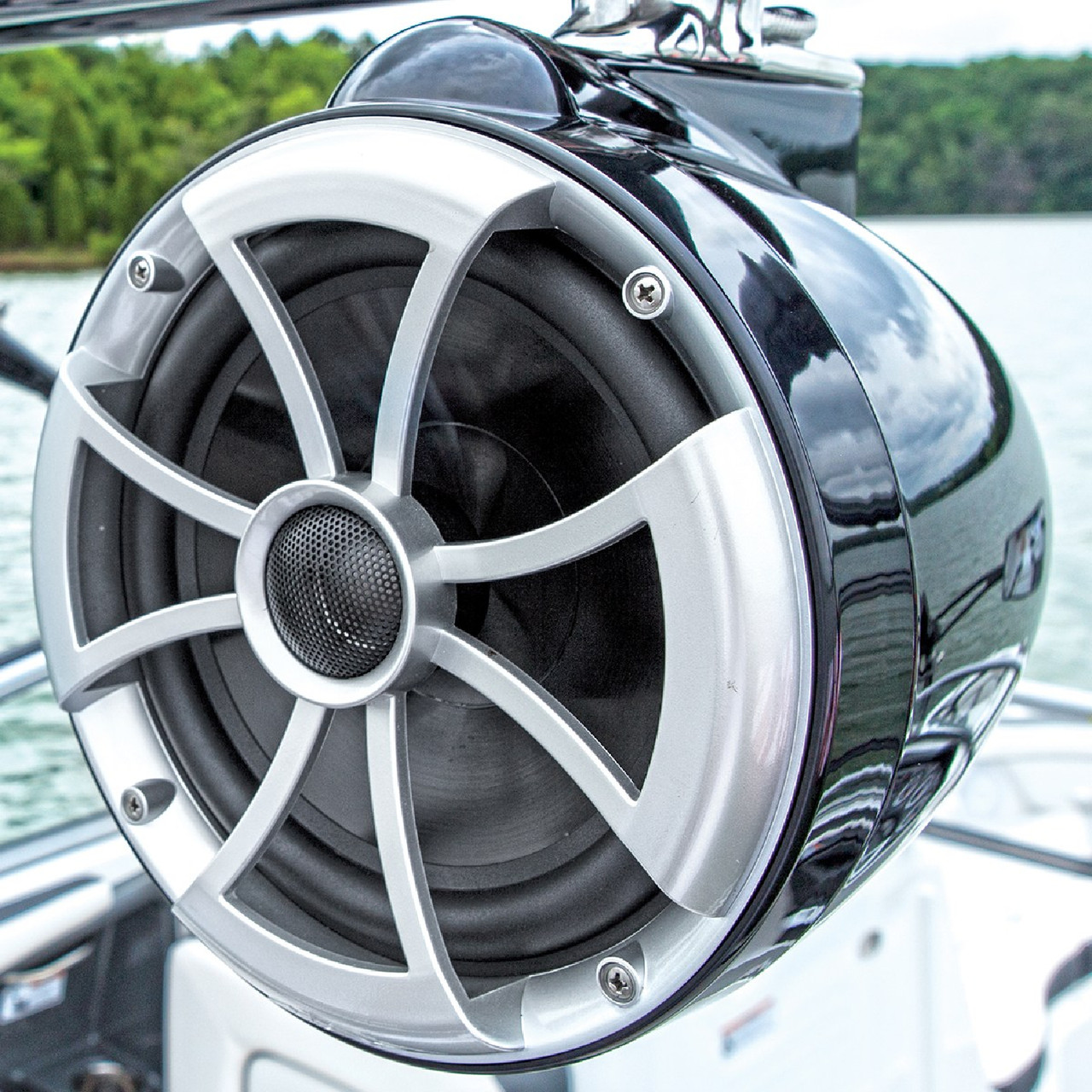 Yamaha New OEM, Wet Sounds Icon 8 Tower Speaker-8", SBT-ICON8-BK-13