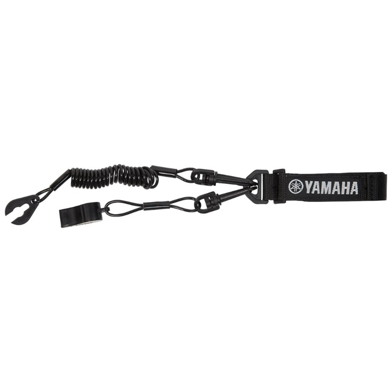 Yamaha New OEM Black WaveRunner Pro Lanyard with Whistle, MWV-PROLN-YD-BK