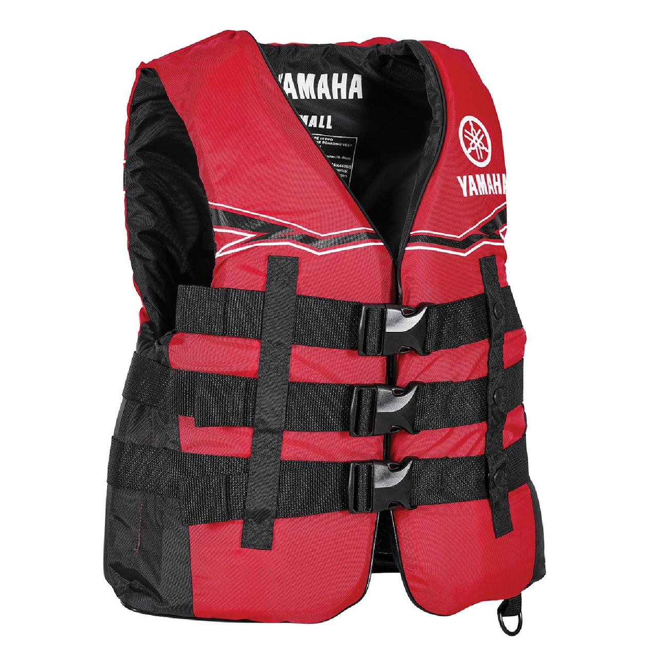 Yamaha New OEM Adult Men's MD Red Nylon Life Jacket/PFD MAR-21V3B-RD-MD