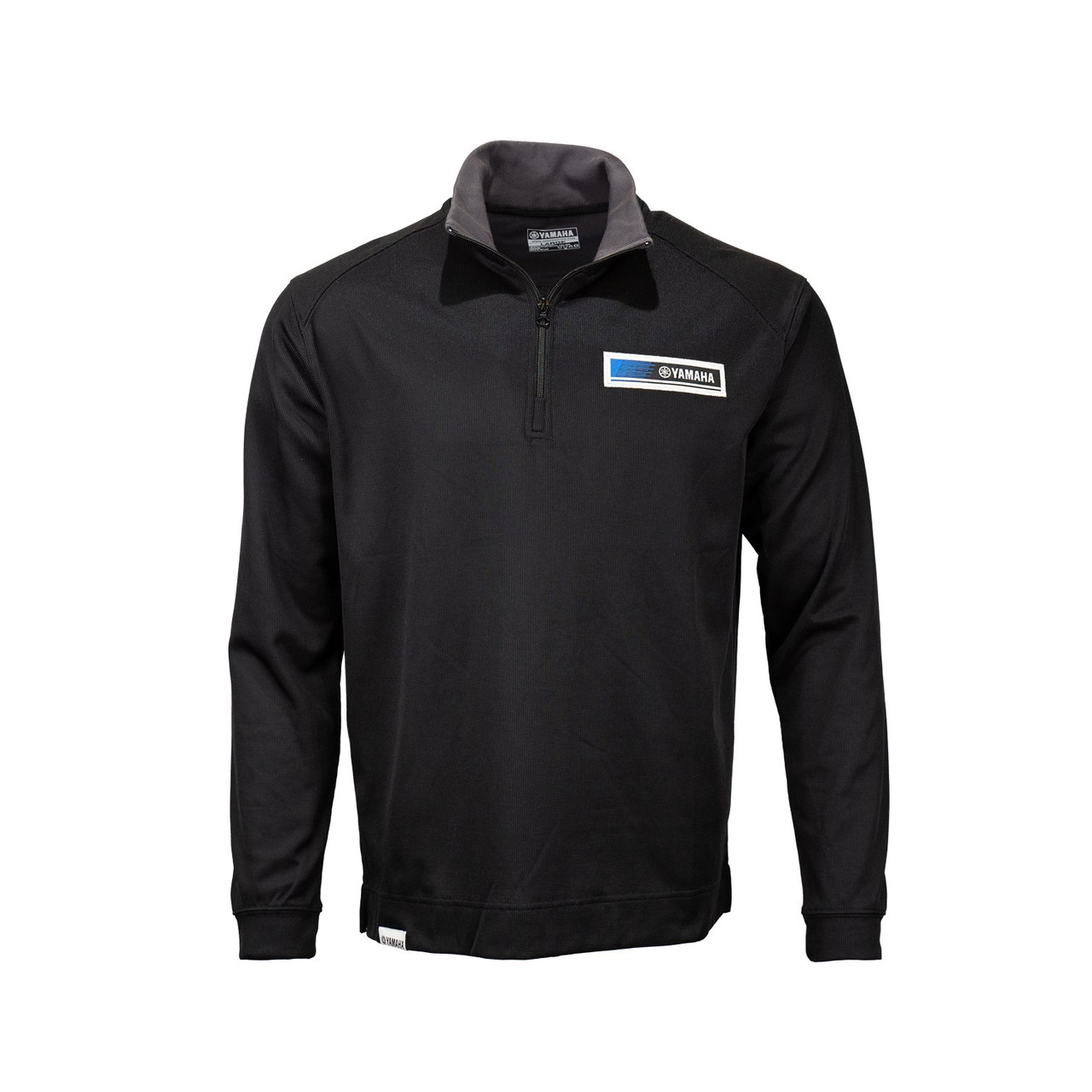 Yamaha New OEM,  Blue Revs 1/4 Men's Black Long Sleeve Shirt, CRP-20QBR-BK-2X