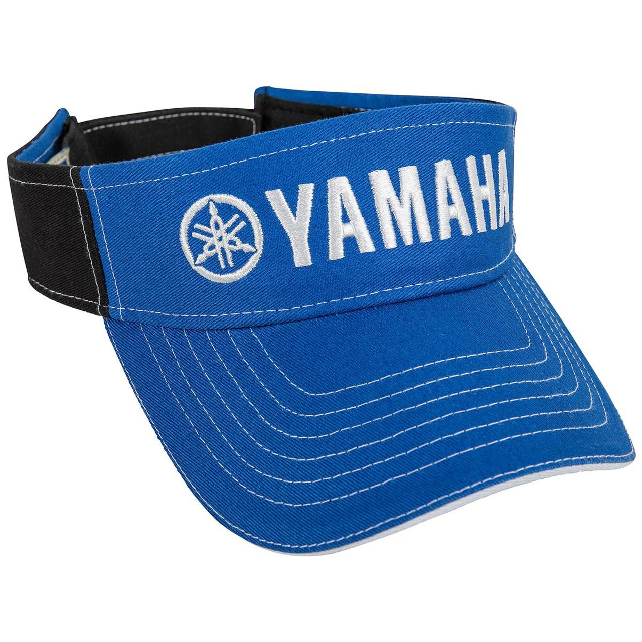 Yamaha New OEM Visor-Yamaha Blue Black W/Wh, CRP-14HVI-BL-NS