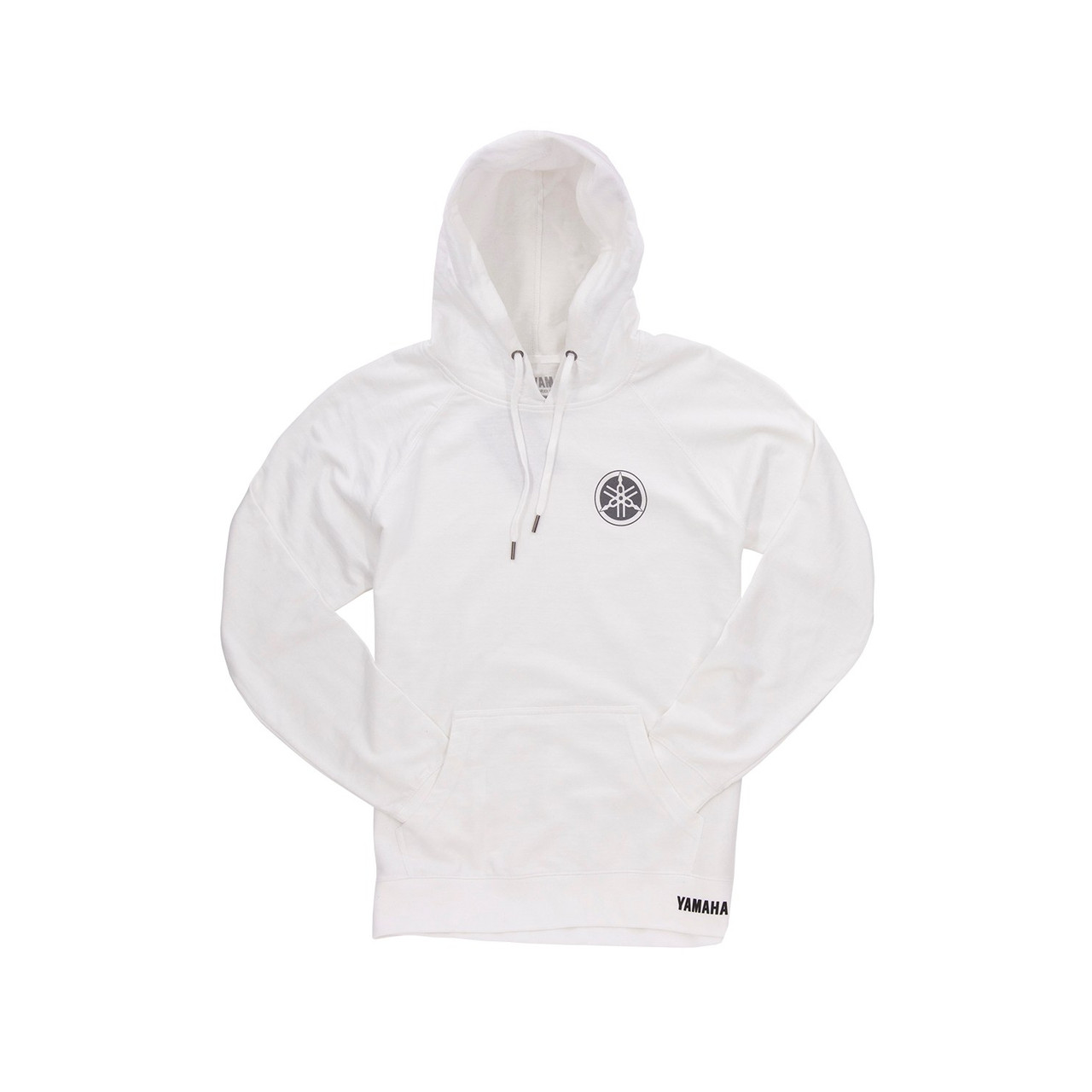 Yamaha New OEM, Men's White Branded REVS+ Circuit Hoodie, VDF-21FRP-WH-2X