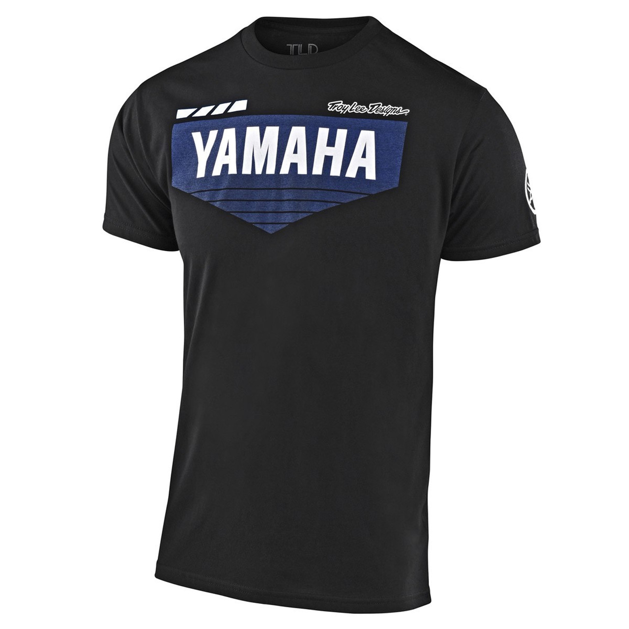 Yamaha New OEM, Branded Troy Lee Men's L4 Short Sleeve Tee, VDF-20TL4-BK-MD