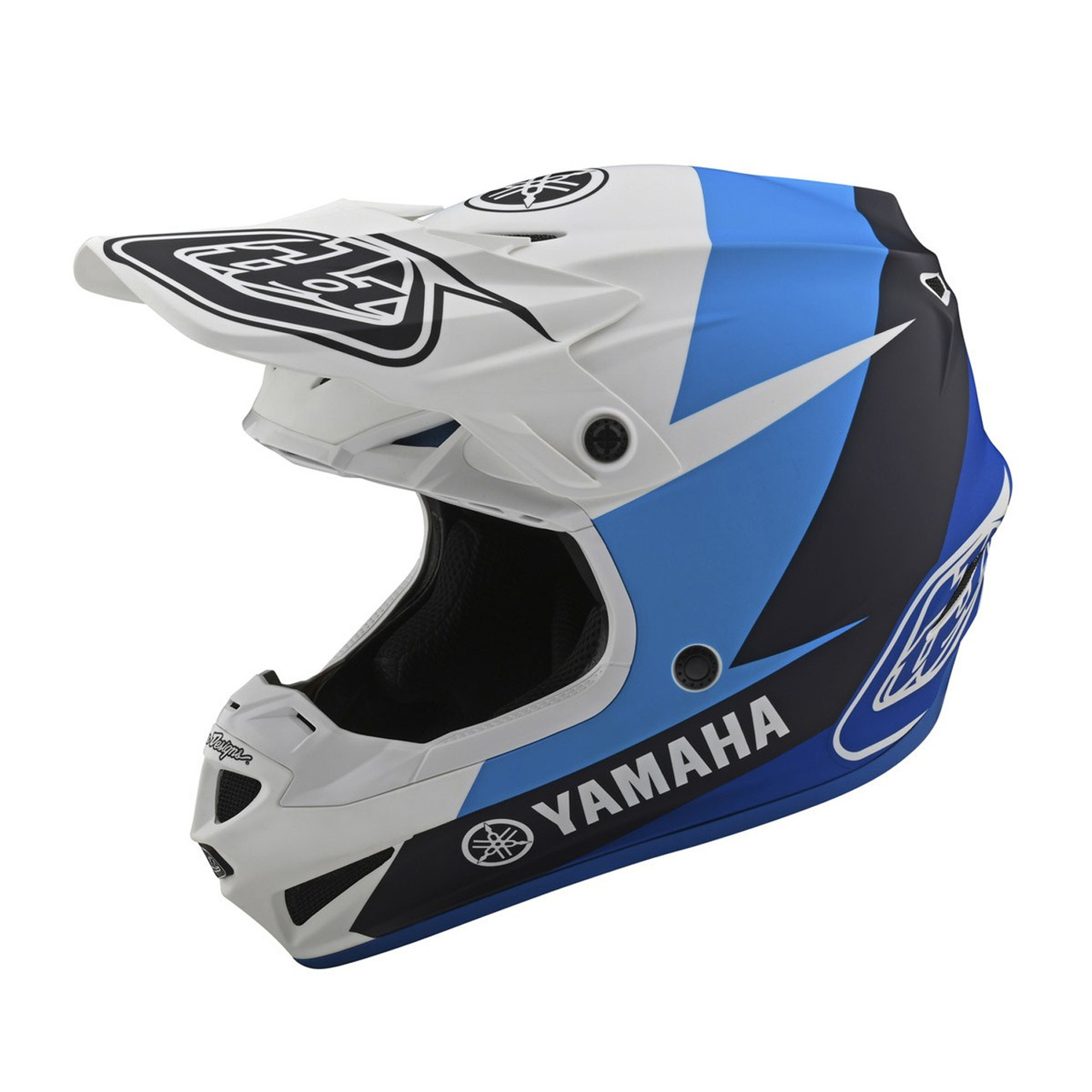 Yamaha New OEM, Troy Lee Designs Adult SE4 Composite Helmet, VDF-19HCP-BK-LG