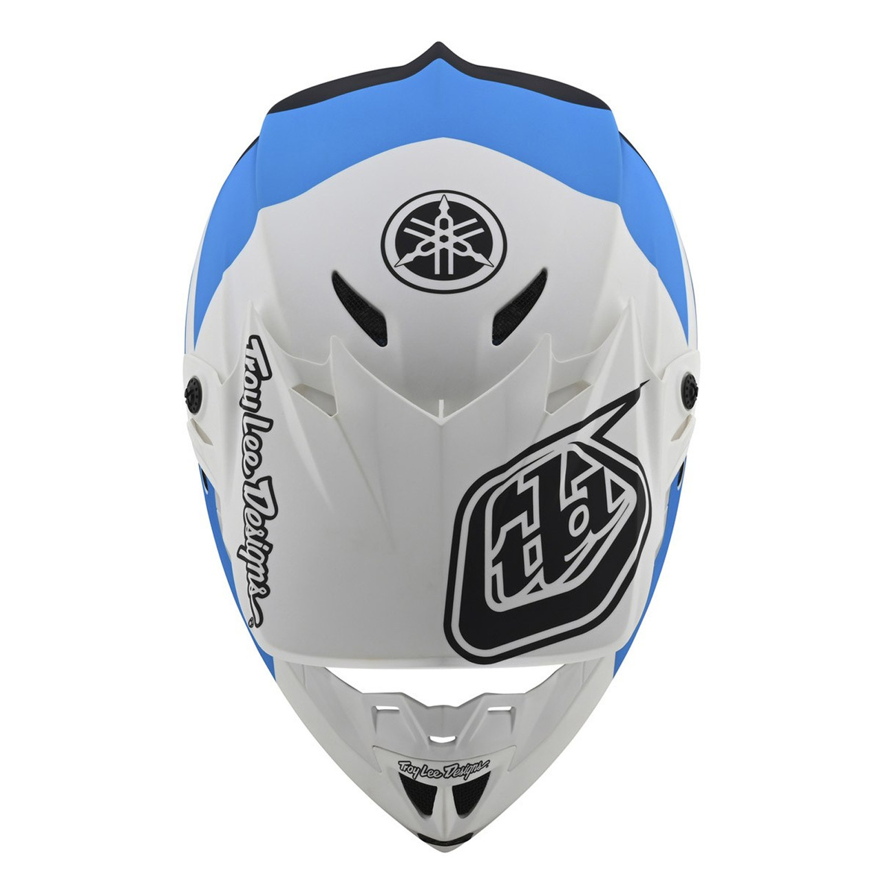 Yamaha New OEM, Troy Lee Designs Adult SE4 Composite Helmet, VDF-19HCP-BK-LG