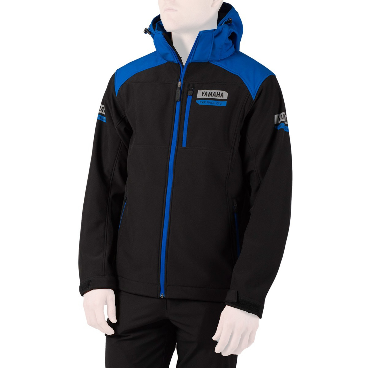 Yamaha New OEM, Black/Blue Men's Renegade 2020 Softshell Jacket, 200-90714-49-10